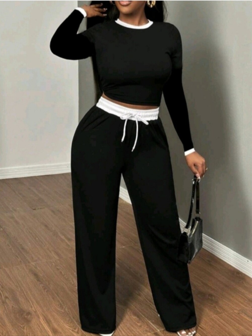 Black And White Slinky Set
